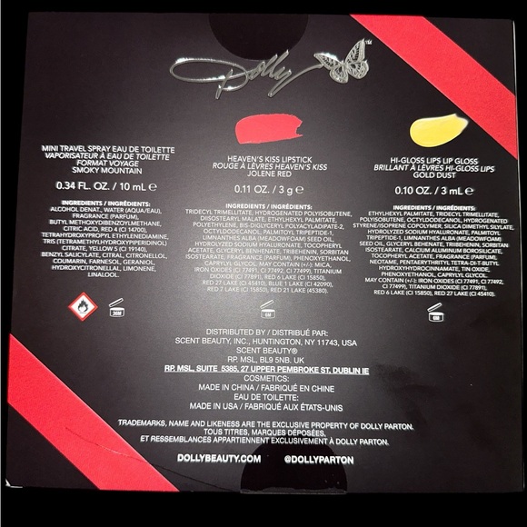 Dollcake Lip Balm & Gloss Set - Red and Gold - Picture 3 of 3